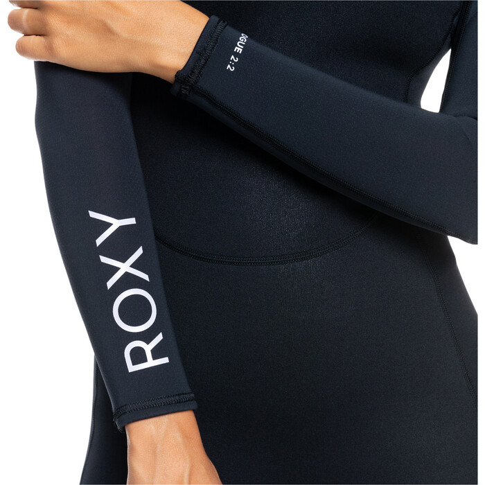 2024 Roxy Frauen Prologue 2/2mm Langrmel Rckenreiverschluss Shorty Neoprenanzug ERJW403063 - True Black